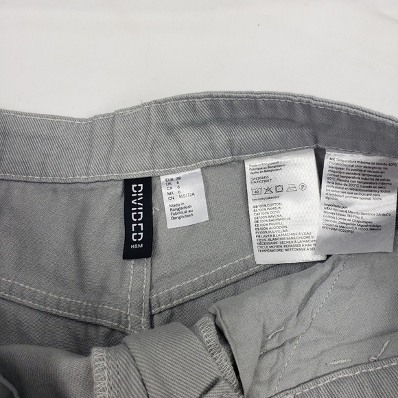 Divided By H&M Gray Cargo Pants Size 6 - Picture 5 of 6